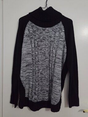Jason Maxwell Black Gray Sweater Size Large